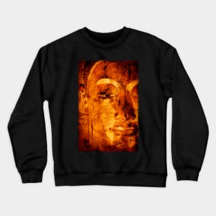 The Lord Buddha - Abstract Illustration Of The Face Of The Lord Crewneck Sweatshirt